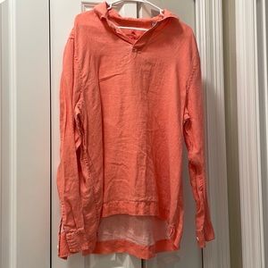 Coral Tommy Bahama long sleeve linen shirt.